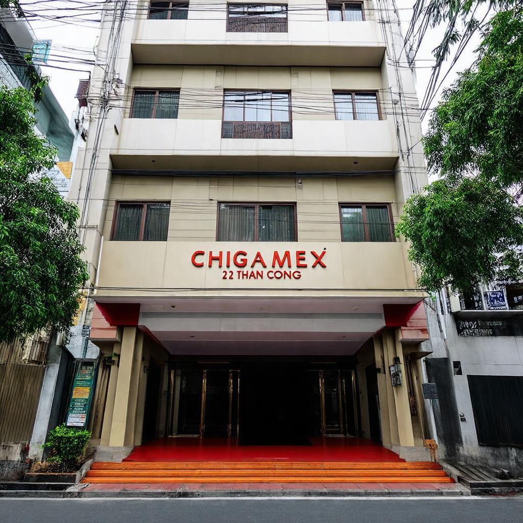 Hình ảnh tổng quan Tòa Nhà Chigamex 22 Thành Công, Ba Đình thể hiện mặt tiền và kiến trúc